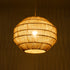 GloboStar® CAYMAN 00522 Boho Κρεμαστό Φωτιστικό Οροφής Μονόφωτο 1 x E27 AC220-240V IP20 - Φ40 x Υ30cm - Μπεζ Λεπτό Σχοινί Τριχιά Πλέγμα - ledmania.gr