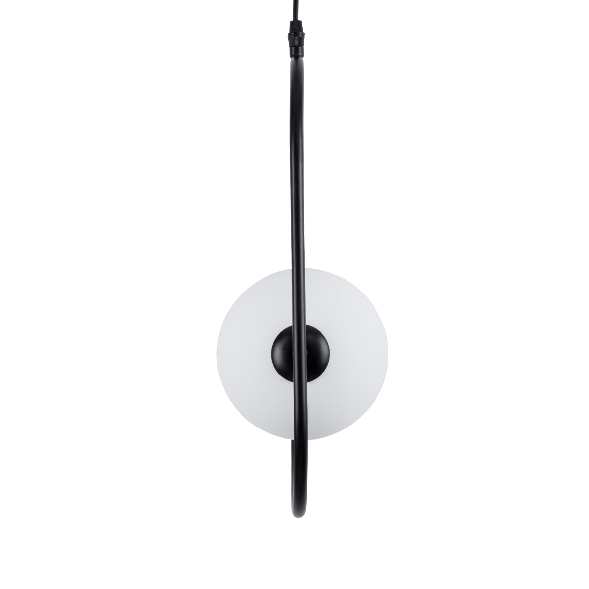 GLOBOSTAR® HAMBURG 00589 Μοντέρνο Κρεμαστό Φωτιστικό Οροφής με Ντουί 1 x G9 AC 220-240V IP20 - Μαύρο & Λευκό - Μ20 x Π15 x Υ40cm - ledmania.gr
