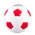 GLOBOSTAR® FOOTBALL 00646 Παιδικό Κρεμαστό Φωτιστικό Οροφής με Ντουί 1 x E27 AC 220-240V IP20 - Λευκό & Κόκκινο - Μ25 x Π25 x Υ25cm - ledmania.gr