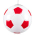 GLOBOSTAR® FOOTBALL 00646 Παιδικό Κρεμαστό Φωτιστικό Οροφής με Ντουί 1 x E27 AC 220-240V IP20 - Λευκό & Κόκκινο - Μ25 x Π25 x Υ25cm - ledmania.gr