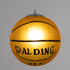 GLOBOSTAR® SPALDING NBA 00649 Παιδικό Κρεμαστό Φωτιστικό Οροφής με Ντουί 1 x E27 AC 220-240V IP20 - Πορτοκαλί & Μαύρο - Μ25 x Π25 x Υ25cm - ledmania.gr