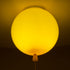 GloboStar® BALLOON 00651 Παιδικό Φωτιστικό Οροφής Μπάλα Μονόφωτο 1 x E27 IP20 Κίτρινο Πλαστικό με Ασημί Μέταλλο - Μ30 x Π30 x Υ33cm - ledmania.gr