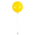 GloboStar® BALLOON 00651 Παιδικό Φωτιστικό Οροφής Μπάλα Μονόφωτο 1 x E27 IP20 Κίτρινο Πλαστικό με Ασημί Μέταλλο - Μ30 x Π30 x Υ33cm - ledmania.gr