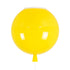 GloboStar® BALLOON 00651 Παιδικό Φωτιστικό Οροφής Μπάλα Μονόφωτο 1 x E27 IP20 Κίτρινο Πλαστικό με Ασημί Μέταλλο - Μ30 x Π30 x Υ33cm - ledmania.gr