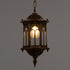 GloboStar® DARCY 00656 Vintage Κρεμαστό Φωτιστικό Πλέγμα Μονόφωτο 1 x E27 IP20 Μπρούτζινο Μέταλλο - Μ15.5 x Π15.5 x Υ32.5cm - ledmania.gr