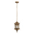 GloboStar® DARCY 00656 Vintage Κρεμαστό Φωτιστικό Πλέγμα Μονόφωτο 1 x E27 IP20 Μπρούτζινο Μέταλλο - Μ15.5 x Π15.5 x Υ32.5cm - ledmania.gr