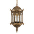 GloboStar® DARCY 00656 Vintage Κρεμαστό Φωτιστικό Πλέγμα Μονόφωτο 1 x E27 IP20 Μπρούτζινο Μέταλλο - Μ15.5 x Π15.5 x Υ32.5cm - ledmania.gr