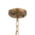 GloboStar® DARCY 00656 Vintage Κρεμαστό Φωτιστικό Πλέγμα Μονόφωτο 1 x E27 IP20 Μπρούτζινο Μέταλλο - Μ15.5 x Π15.5 x Υ32.5cm - ledmania.gr