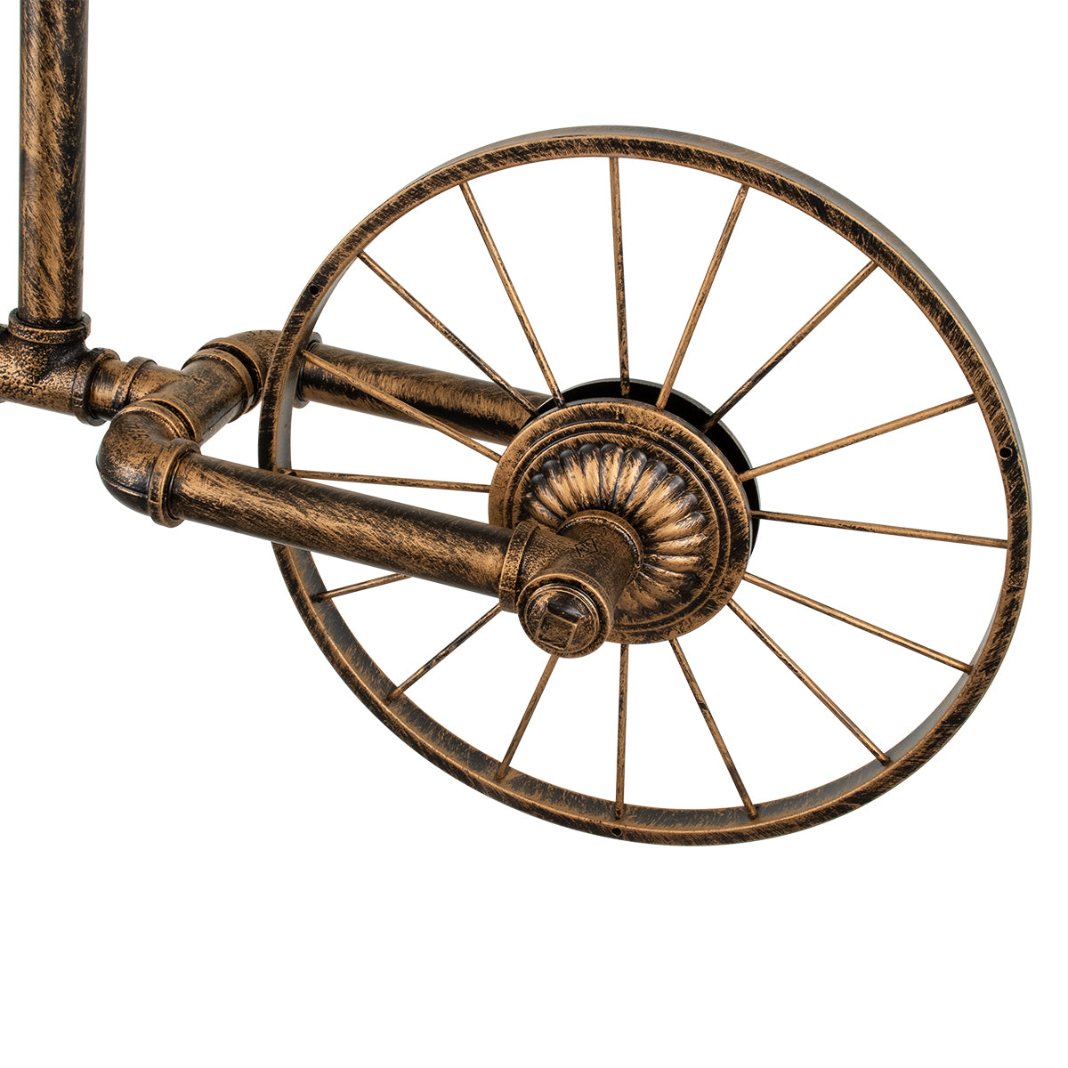 GLOBOSTAR® SWIFTWALKER 00660 Vintage Κρεμαστό Φωτιστικό Οροφής με Ντουί 3 x E27 AC 220-240V IP20 - Χάλκινο & Κόκκινο - Μ85 x Π29.5 x Υ55cm - ledmania.gr