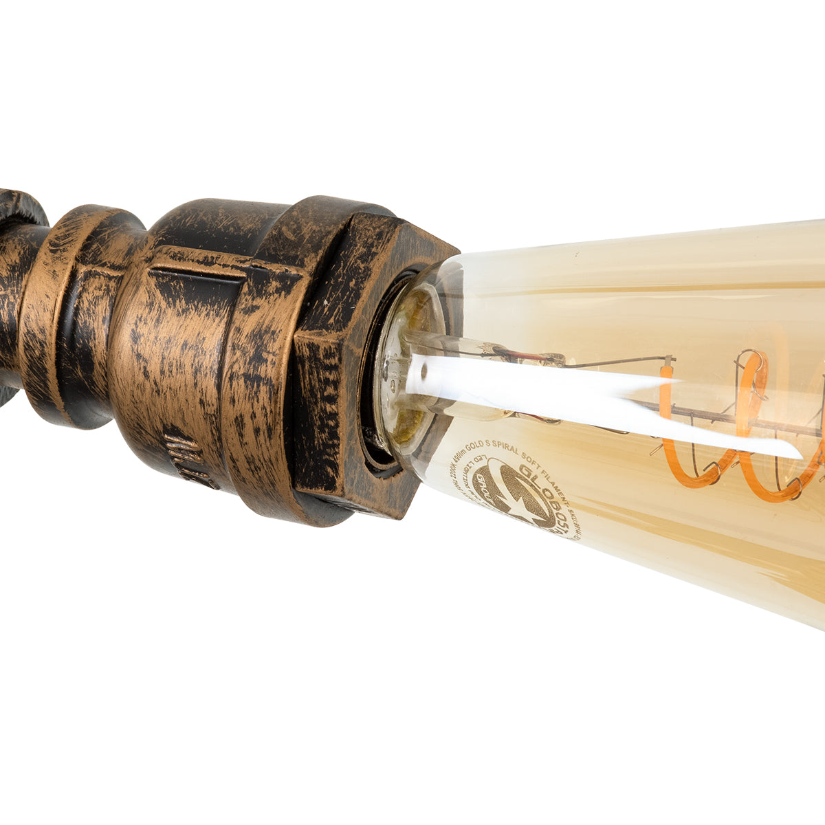 GLOBOSTAR® SWIFTWALKER 00660 Vintage Κρεμαστό Φωτιστικό Οροφής με Ντουί 3 x E27 AC 220-240V IP20 - Χάλκινο & Κόκκινο - Μ85 x Π29.5 x Υ55cm - ledmania.gr