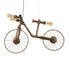 GLOBOSTAR® SWIFTWALKER 00660 Vintage Κρεμαστό Φωτιστικό Οροφής με Ντουί 3 x E27 AC 220-240V IP20 - Χάλκινο & Κόκκινο - Μ85 x Π29.5 x Υ55cm - ledmania.gr