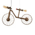 GLOBOSTAR® SWIFTWALKER 00660 Vintage Κρεμαστό Φωτιστικό Οροφής με Ντουί 3 x E27 AC 220-240V IP20 - Χάλκινο & Κόκκινο - Μ85 x Π29.5 x Υ55cm - ledmania.gr