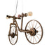 GLOBOSTAR® SWIFTWALKER 00660 Vintage Κρεμαστό Φωτιστικό Οροφής με Ντουί 3 x E27 AC 220-240V IP20 - Χάλκινο & Κόκκινο - Μ85 x Π29.5 x Υ55cm - ledmania.gr