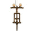 GLOBOSTAR® SWIFTWALKER 00660 Vintage Κρεμαστό Φωτιστικό Οροφής με Ντουί 3 x E27 AC 220-240V IP20 - Χάλκινο & Κόκκινο - Μ85 x Π29.5 x Υ55cm - ledmania.gr