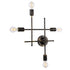 GloboStar® PIPING 00663 Vintage Επιτοίχιο Φωτιστικό Πολύφωτο 4xE27 AC220-240V IP20 - Μ40 x Π9 x Υ52cm - Μπρούτζινο Μεταλλικό Πλέγμα - ledmania.gr