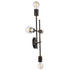 GloboStar® PIPING 00663 Vintage Επιτοίχιο Φωτιστικό Πολύφωτο 4xE27 AC220-240V IP20 - Μ40 x Π9 x Υ52cm - Μπρούτζινο Μεταλλικό Πλέγμα - ledmania.gr