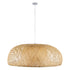 GLOBOSTAR® SAN TROPEZ 00673 Boho Κρεμαστό Φωτιστικό Οροφής με Ντουί 1 x E27 AC 220-240V IP20 - Μπεζ - Μ100 x Π100 x Y35cm