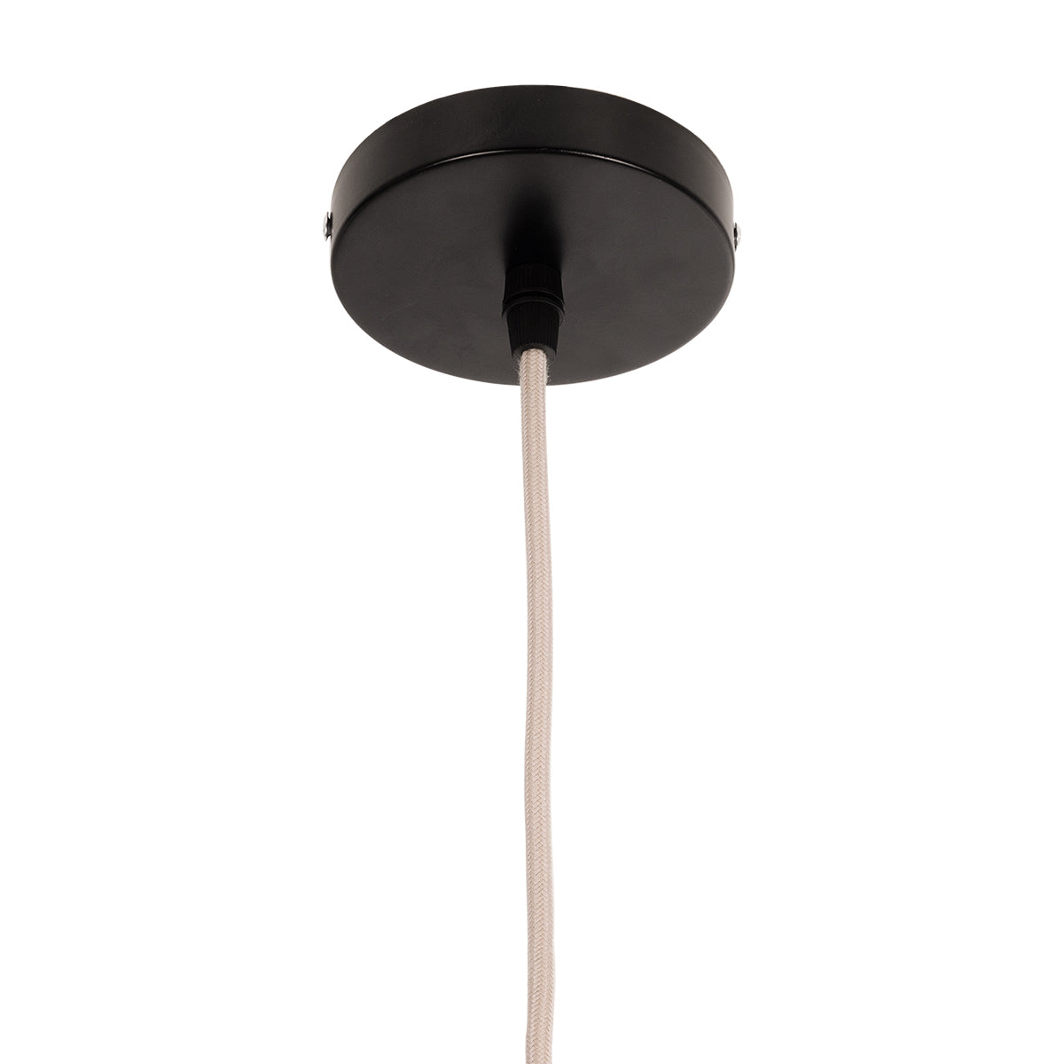 GloboStar® MEXICO 00718 Boho Κρεμαστό Φωτιστικό Πλέγμα Μονόφωτο 1 x E27 IP20 Μπεζ Ξύλο - Μ40 x Π30 x Y18cm - ledmania.gr