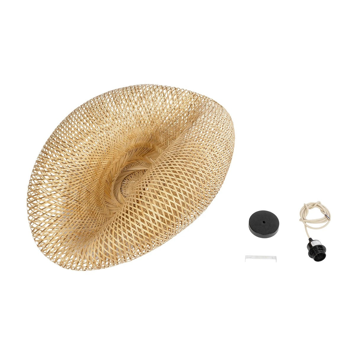 GLOBOSTAR® MEXICO 00720 Boho Κρεμαστό Φωτιστικό Οροφής με Ντουί 1 x E27 AC 220-240V IP20 - Μπεζ - Μ85 x Π55 x Υ36cm - ledmania.gr