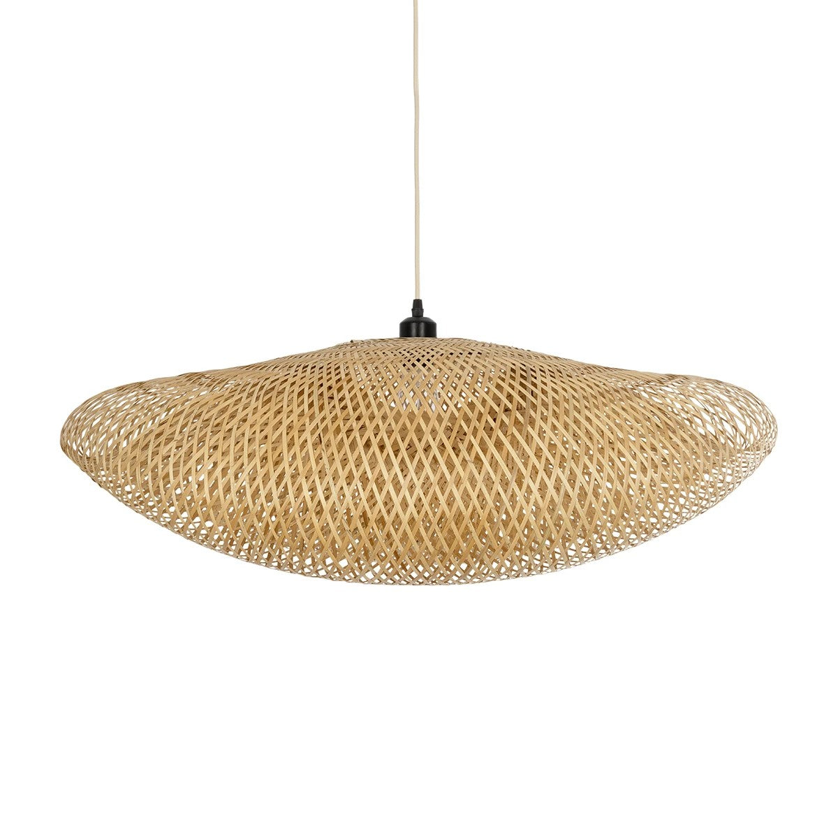 GLOBOSTAR® MEXICO 00720 Boho Κρεμαστό Φωτιστικό Οροφής με Ντουί 1 x E27 AC 220-240V IP20 - Μπεζ - Μ85 x Π55 x Υ36cm - ledmania.gr