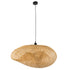 GloboStar® MEXICO 00721 Boho Κρεμαστό Φωτιστικό Οροφής Μονόφωτο 1 x E27 Μπεζ Ξύλινο Μπαμπού Μ100 x Π80 x Y35cm - ledmania.gr