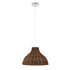 GLOBOSTAR® MAYOTTE 00725 Boho Κρεμαστό Φωτιστικό Οροφής με Ντουί 1 x E27 AC 220-240V IP20 - Καφέ - Μ40 x Π40 x Υ28cm - ledmania.gr