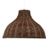 GLOBOSTAR® MAYOTTE 00725 Boho Κρεμαστό Φωτιστικό Οροφής με Ντουί 1 x E27 AC 220-240V IP20 - Καφέ - Μ40 x Π40 x Υ28cm - ledmania.gr