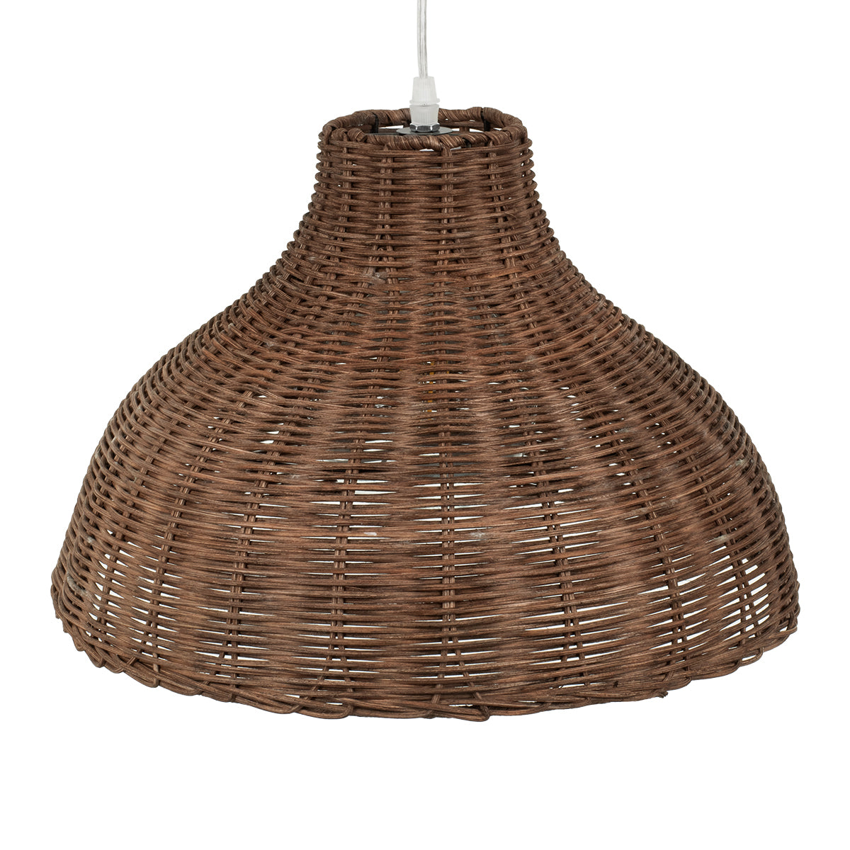 GLOBOSTAR® MAYOTTE 00725 Boho Κρεμαστό Φωτιστικό Οροφής με Ντουί 1 x E27 AC 220-240V IP20 - Καφέ - Μ40 x Π40 x Υ28cm - ledmania.gr