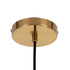 GloboStar® AVERY 00740 Μοντέρνο Κρεμαστό Φωτιστικό Μπάλα Μονόφωτο 1 x E27 IP20 Διάφανο Γυαλί με Χρυσό Μέταλλο - Μ30 x Π30 x Υ48cm - ledmania.gr