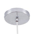 GLOBOSTAR® DIXAR 00762 Μοντέρνο Κρεμαστό Φωτιστικό Οροφής με Ντουί 1 x E27 AC 220-240V IP20 - Κόκκινο & Ασημί - Μ28 x Π28 x Υ40cm