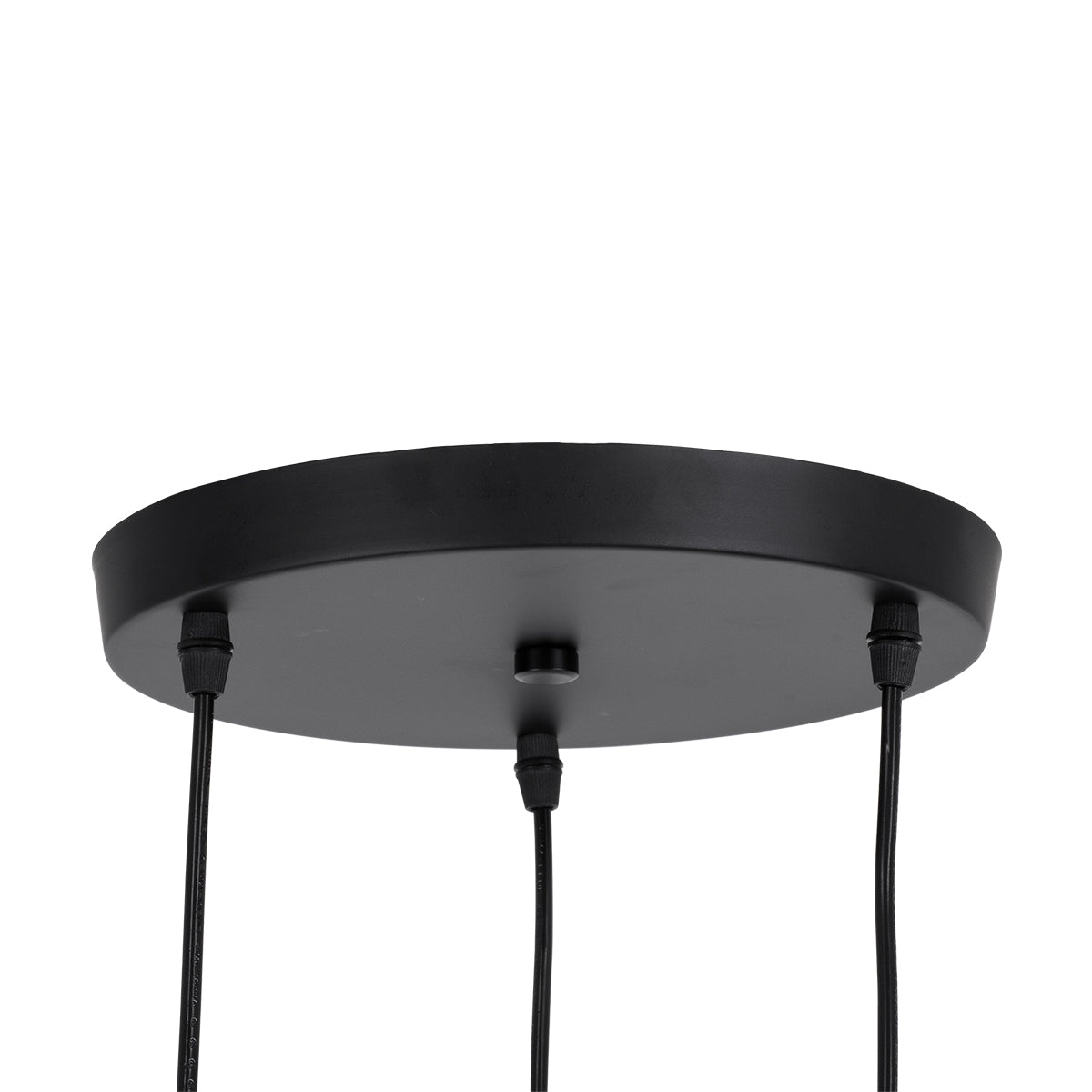GLOBOSTAR® OLVERO 00773 Μοντέρνο Κρεμαστό Φωτιστικό Οροφής με Ντουί 3 x E27 AC 220-240V IP20 - Μαύρο & Χρυσό - Μ30 x Π30 x Y130cm - ledmania.gr