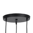 GLOBOSTAR® OLVERO 00773 Μοντέρνο Κρεμαστό Φωτιστικό Οροφής με Ντουί 3 x E27 AC 220-240V IP20 - Μαύρο & Χρυσό - Μ30 x Π30 x Y130cm - ledmania.gr