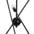 GLOBOSTAR® ZANE 00784 Μοντέρνο Φωτιστικό Οροφής με Ντουί 6 x E27 AC 220-240V IP20 - Μαύρο - Μ70 x Π70 x Υ100cm