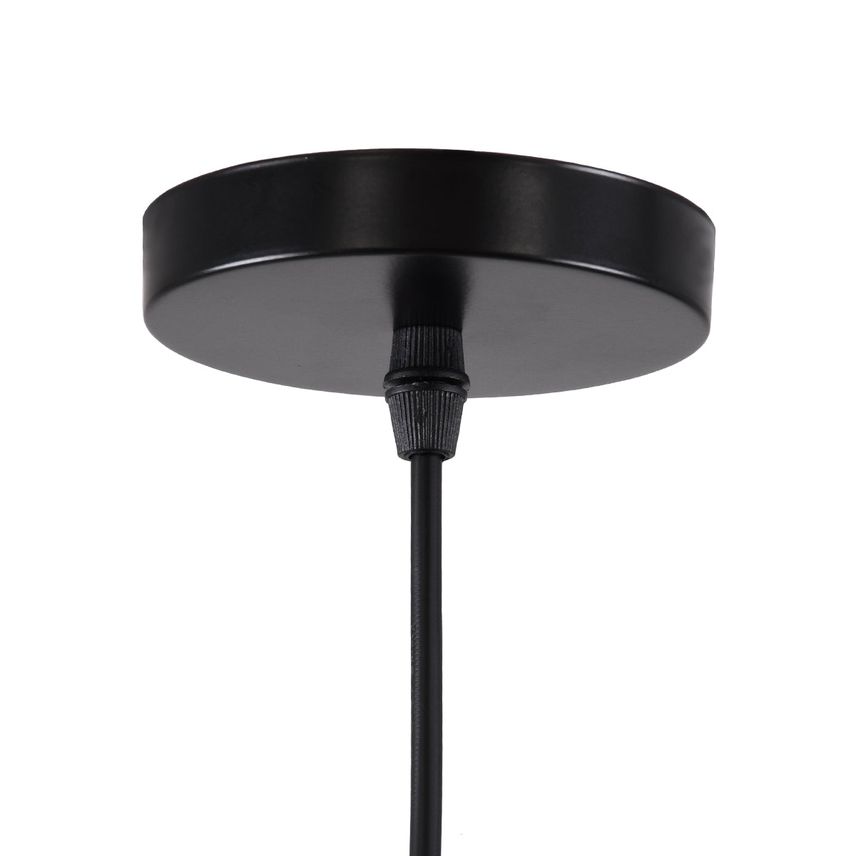 GLOBOSTAR® CUBE 00801 Μοντέρνο Κρεμαστό Φωτιστικό Οροφής με Ντουί 1 x E27 AC 220-240V IP20 - Μαύρο - Μ25 x Π25 x Υ25cm
