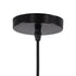 GLOBOSTAR® CUBE 00801 Μοντέρνο Κρεμαστό Φωτιστικό Οροφής με Ντουί 1 x E27 AC 220-240V IP20 - Μαύρο - Μ25 x Π25 x Υ25cm