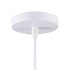 GLOBOSTAR® CUBE 00802 Μοντέρνο Κρεμαστό Φωτιστικό Οροφής με Ντουί 1 x E27 AC 220-240V IP20 - Λευκό - Μ25 x Π25 x Υ25cm - ledmania.gr