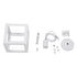 GLOBOSTAR® CUBE 00802 Μοντέρνο Κρεμαστό Φωτιστικό Οροφής με Ντουί 1 x E27 AC 220-240V IP20 - Λευκό - Μ25 x Π25 x Υ25cm - ledmania.gr