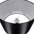 GloboStar® ASHLEY 00822 Μοντέρνο Επιδαπέδιο Φωτιστικό Μονόφωτο 1 x E27 IP20 Μαύρο Μέταλλο με Μαύρο Ύφασμα - Μ35 x Π35 x Υ145cm - ledmania.gr