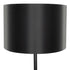 GloboStar® ASHLEY 00822 Μοντέρνο Επιδαπέδιο Φωτιστικό Μονόφωτο 1 x E27 IP20 Μαύρο Μέταλλο με Μαύρο Ύφασμα - Μ35 x Π35 x Υ145cm - ledmania.gr