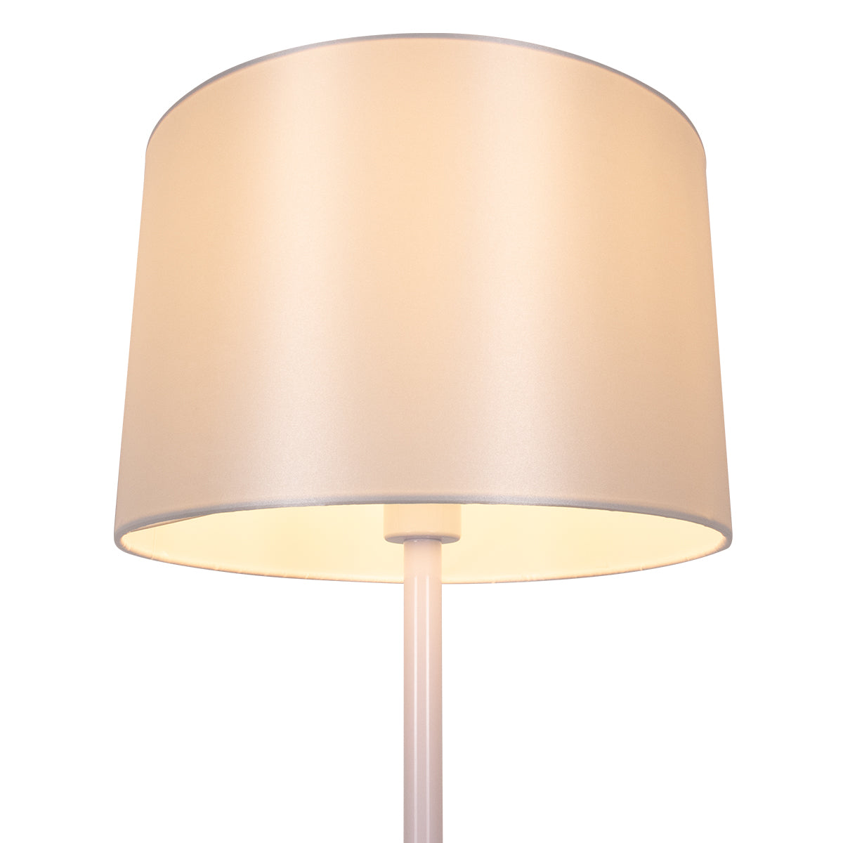 GLOBOSTAR® ASHLEY 00823 Μοντέρνο Επιδαπέδιο Φωτιστικό με Ντουί 1 x E27 AC 220-240V IP20 - Λευκό - Μ35 x Π35 x Υ145cm