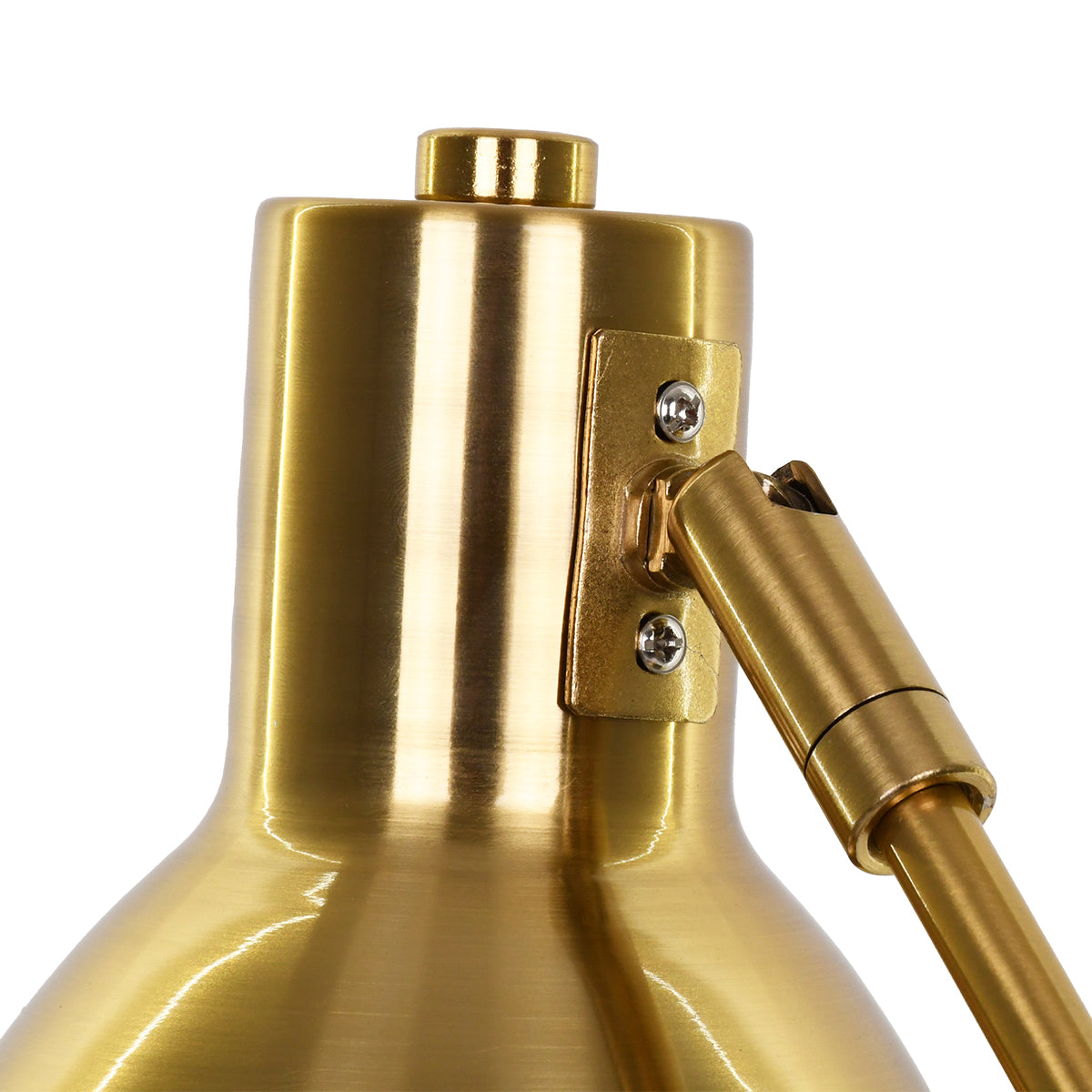 GLOBOSTAR® ZETO 00836 Μοντέρνο Επιτραπέζιο Φωτιστικό Πορτατίφ με Ντουί 1 x E27 AC 220-240V IP20 - Χρυσό - Μ17 x Π17 x Υ72cm