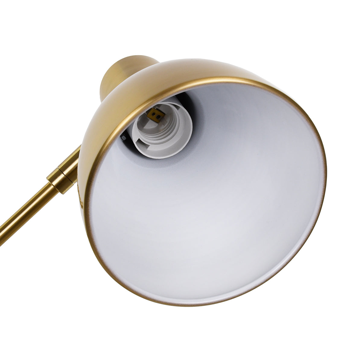 GLOBOSTAR® ZETO 00836 Μοντέρνο Επιτραπέζιο Φωτιστικό Πορτατίφ με Ντουί 1 x E27 AC 220-240V IP20 - Χρυσό - Μ17 x Π17 x Υ72cm