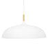 GLOBOSTAR® VALLETE 00837 Μοντέρνο Κρεμαστό Φωτιστικό Οροφής με Ντουί 1 x E27 AC 220-240V IP20 - Λευκό & Μπεζ - Μ60 x Π60 x Υ35cm