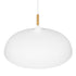 GLOBOSTAR® VALLETE 00837 Μοντέρνο Κρεμαστό Φωτιστικό Οροφής με Ντουί 1 x E27 AC 220-240V IP20 - Λευκό & Μπεζ - Μ60 x Π60 x Υ35cm