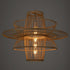 GloboStar® BALI 00862 Boho Κρεμαστό Φωτιστικό Πλέγμα Μονόφωτο 1 x E27 IP20 Μπεζ Ξύλο - Μ60 x Π60 x Υ45cm - ledmania.gr