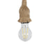 GLOBOSTAR® KENSI 00878 Boho Φωτιστικό Τοίχου - Απλίκα με Ντουί 1 x E27 AC 220-240V IP20 - Καφέ & Μπεζ - Μ7 x Π15 x Υ38cm - ledmania.gr