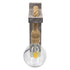 GloboStar® KENSI 00879 Vintage Επιτοίχιο Φωτιστικό Απλίκα Μονόφωτο 1 x E27 IP20 Γκρι Ξύλο με Μπεζ Σχοινί - Μ7 x Π20 x Υ30cm - ledmania.gr