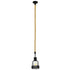 GLOBOSTAR® MASON 00881 Vintage Κρεμαστό Φωτιστικό Οροφής με Ντουί 1 x E27 AC 220-240V IP20 - Μαύρο & Μπεζ - Μ15 x Π15 x Υ24cm
