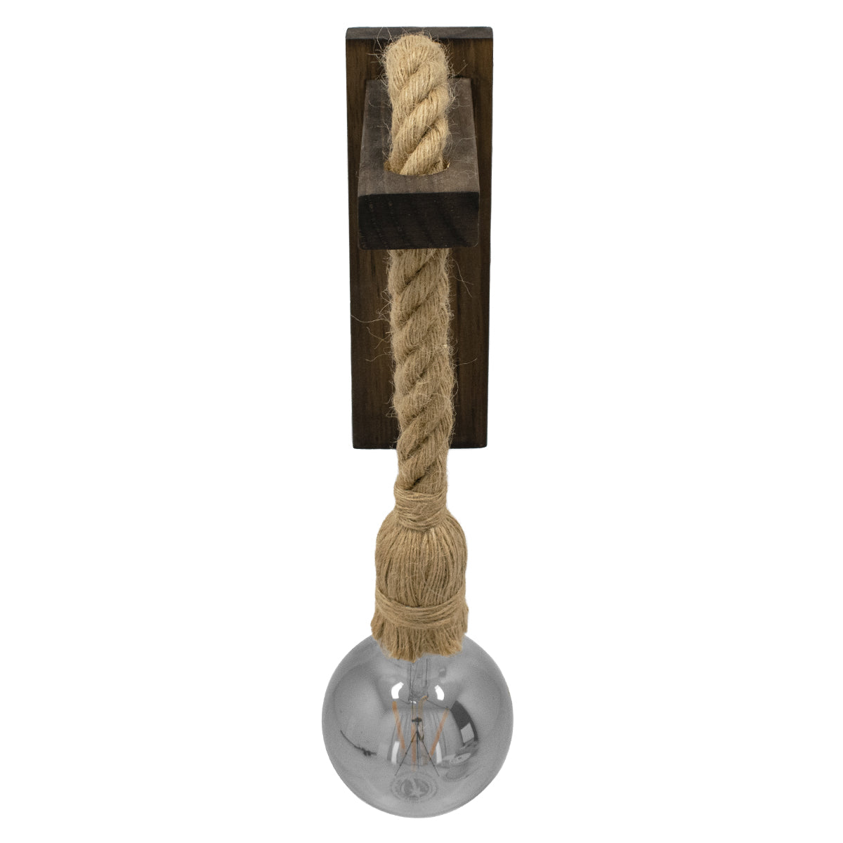 GLOBOSTAR® KENSI 00883 Boho Φωτιστικό Τοίχου - Απλίκα με Ντουί 1 x E27 AC 220-240V IP20 - Καφέ & Μπεζ - Μ7 x Π19 x Υ28cm - ledmania.gr