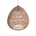 GLOBOSTAR® JJENSON 00911 Boho Κρεμαστό Φωτιστικό Οροφής με Ντουί 1 x E27 AC 220-240V IP20 - Μπεζ - Μ36 x Π36 x Υ30cm - ledmania.gr